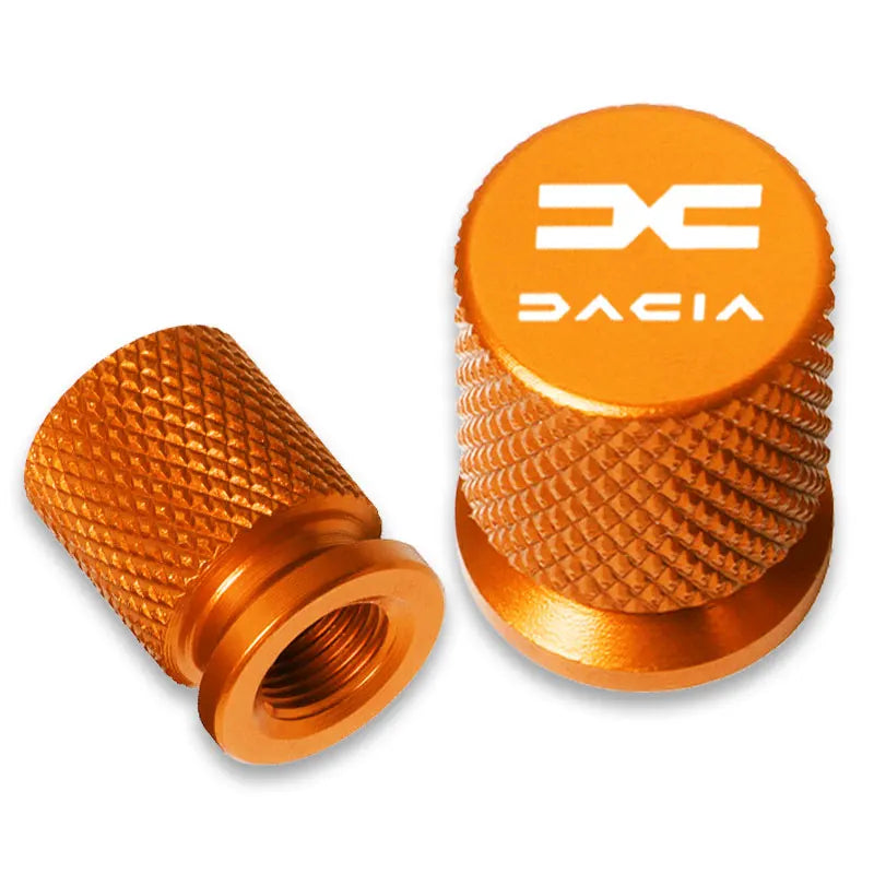 For Dacia Duster Logan Sandero Lodgy Dokker Stepway Mcv 2 Solenza La 4Pcs Metal Car Tire Valve Caps Wheel Dust Cover Accessories CM World