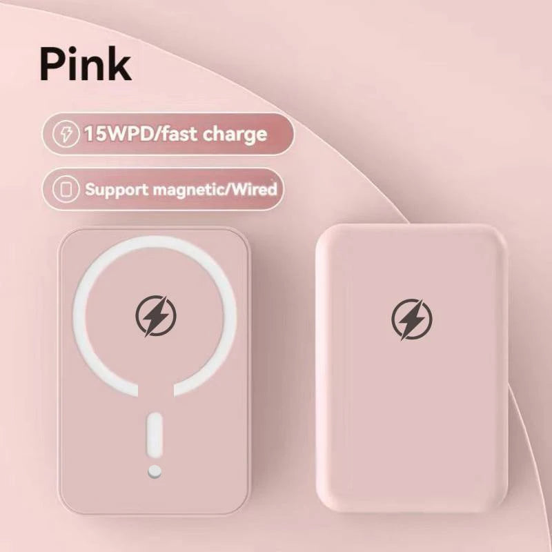 Magnetic Wireless Charger 10000mAh: 15W PD Fast Charging Power Bank for iPhone 16/17、15/14/13/12 Series Car Mobile World