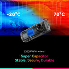 DDPAI N1 Dual 1296P Dash Cam Front and Rear Recording 135 Degree Wide Angle IPS Battery Protection Smart Parking Monitor App Con