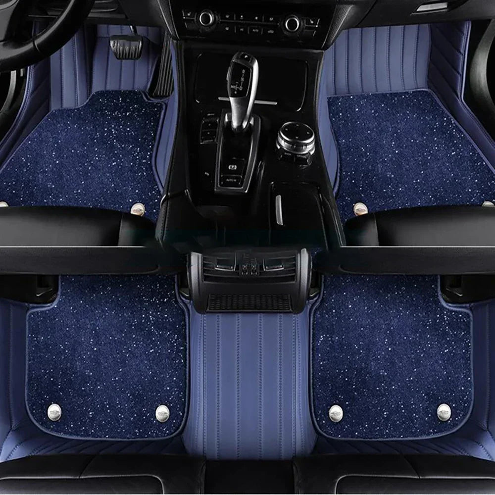 Double layer Custom Car Floor Mats For Mercedes Benz GLB X247 2019-2024 Years Auto Carpets Foot liners car Accessories Car Mobile World