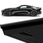 20X5FT High Glossy Black Carbon Fiber Car Wrap Vinyl Film Self Adhesive Auto Decal Bubble Car Body Film Vinyl Wrap Decals Car Mobile World