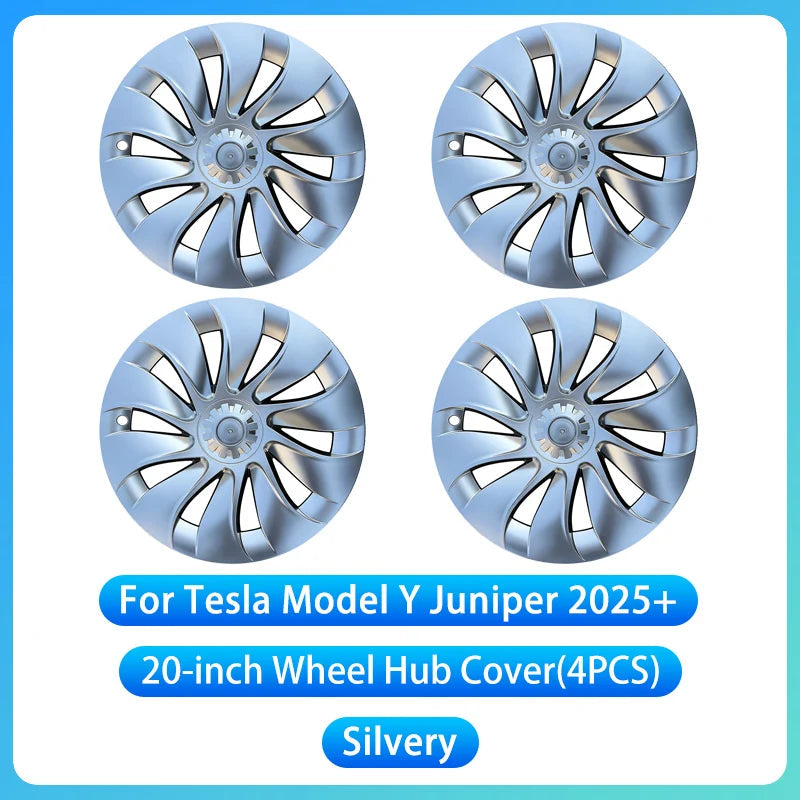For Tesla New Model Y Juniper 2025 4PCS Hub Cap Car Replacement Wheel Cap 20Inch Performance Automobile Hubcap Cover Accessories CM World