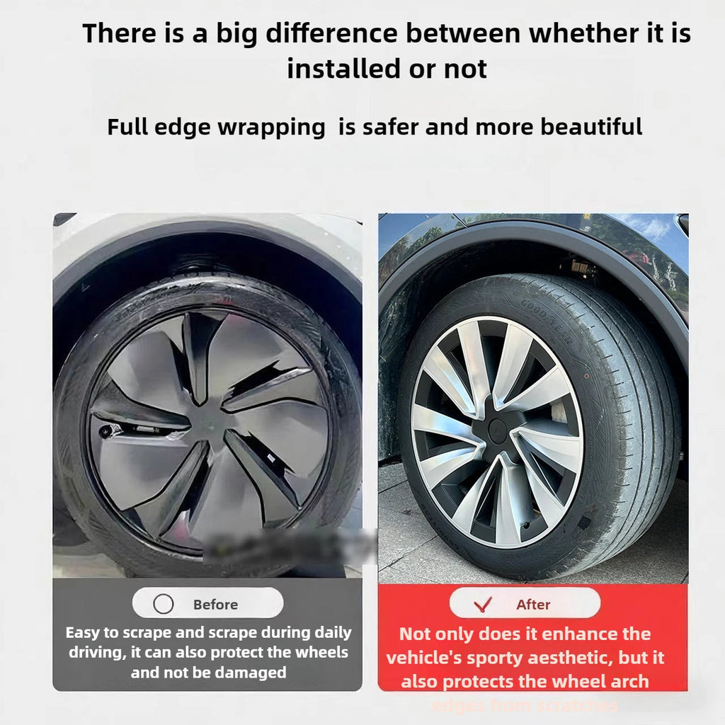 19 inch Wheel Hubcap for Tesla Model Y Juniper 2025 Front Rear Wheel Hup Caps Protect Cover Launch 2026 Exterior Accessories CM World