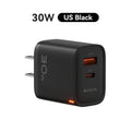 KUULAA 30W GaN Charger PD 3.0 QC4.0 USB C Charger For iPhone 17 16 15 Pro Samsung S25 Xiaomi Tablet iPad Air Pro Phone Charger Car Mobile World