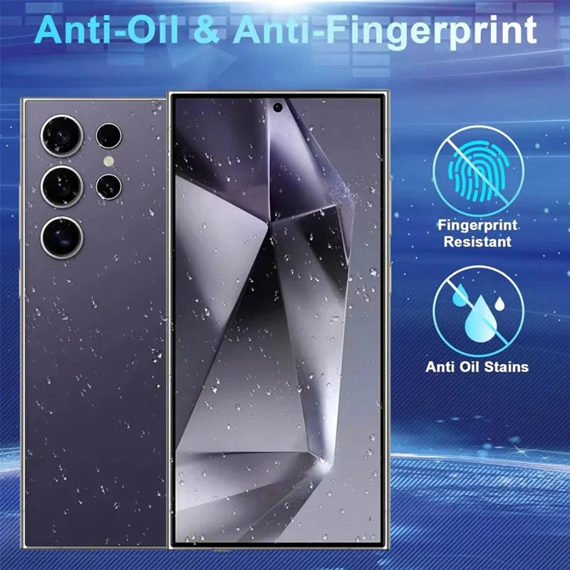 3PCS Privacy Tempered Glass For Samsung S26 Ultra Fingerprint Unlock Anti-Spy Screen Protector for S26 Plus Anti-peep Glass Film