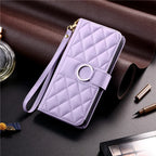 Luxury Leather Flip Phone Case For iPhone Air 17 18 16 15 Plus 14 13 Pro Max 11 12 Pro XR X XS Max Wallet Bracket Protect Cover