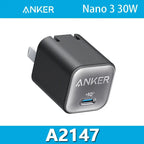 Anker 511 Charger Nano 3 Pro PD30W USB C GaN Fast Charging PIQ 3.0 Foldable PPS Fast Charger for iPhone and Android Series Car Mobile World