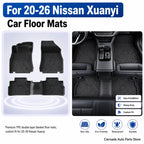 (LHD)For 20-26 Nissan Xuanyi Floor Mats 14th 15th Gen TPE Car Floor Mats Double Layer Blanket Floor Mats