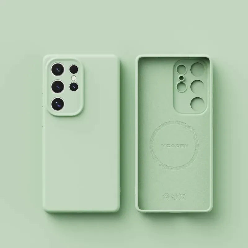 Original Liquid Silicone Magnetic Phone Case For Samsung Galaxy S26 S25 S24 S23 S 26 Ultra Plus Cases Wireless Charge Soft Cover Car Mobile World