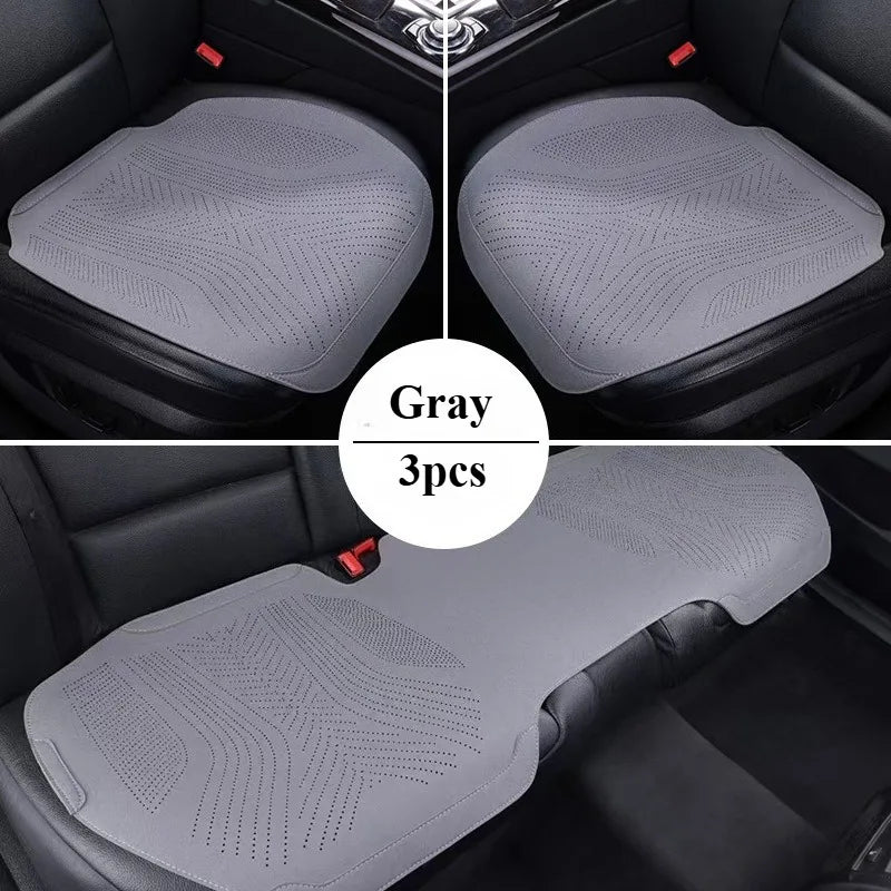 All Seasons Universal Car Seat Protector Mat Suede Car Seat Covers Full Set Auto Accessories Interior Car Seat Protector Cushion CM World
