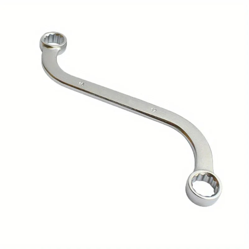5Pcs S Type 10-19mm 12-Point Box Ends Double-Headed Special-Shaped Fastening Wrench Car Repair Tool S-Shaped Spanner Hardware CM World