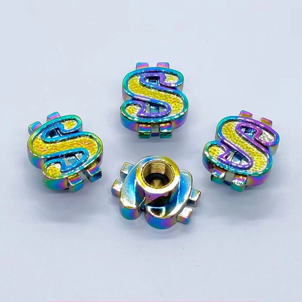 Tire Valve Stem Caps, with O Rubber Ring, Universal Copper Core Tire Valve Stem Covers for Cars, SUV, Trucks, Bikes, Motorcycles CM World