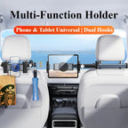 Hipacool Telescopic Car Phone Holder Tablet Seat Back Stand Headrest Adjustable Magneitc Car Tablet Bracket for Device 5.6-11.8“ CM World