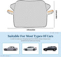 LEIBOO Sunshade Cover Car Windshield Snow Sun Shade Waterproof Protector Automobile Magnetic Cover Car Front Windscreen Cover Car Mobile World