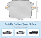 LEIBOO Sunshade Cover Car Windshield Snow Sun Shade Waterproof Protector Automobile Magnetic Cover Car Front Windscreen Cover Car Mobile World