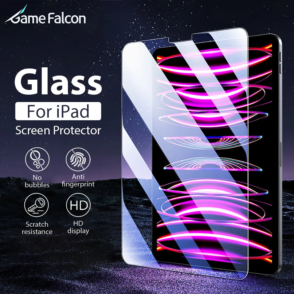 Tempered Glass Screen Protector For Ipad Pro 13 11th M5 M4 2025 12.9 A16 Air 11 5 4 M3 M2 10 9 9th 10th Generation Mini 7 6 Film Car Mobile World