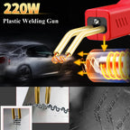 220W Upgraded Plastic Welder 3 in 1, Plastic Repair Welder Kit Hot Stapler Kit For Car Bumper Repair Kit for Most Plastics CM World