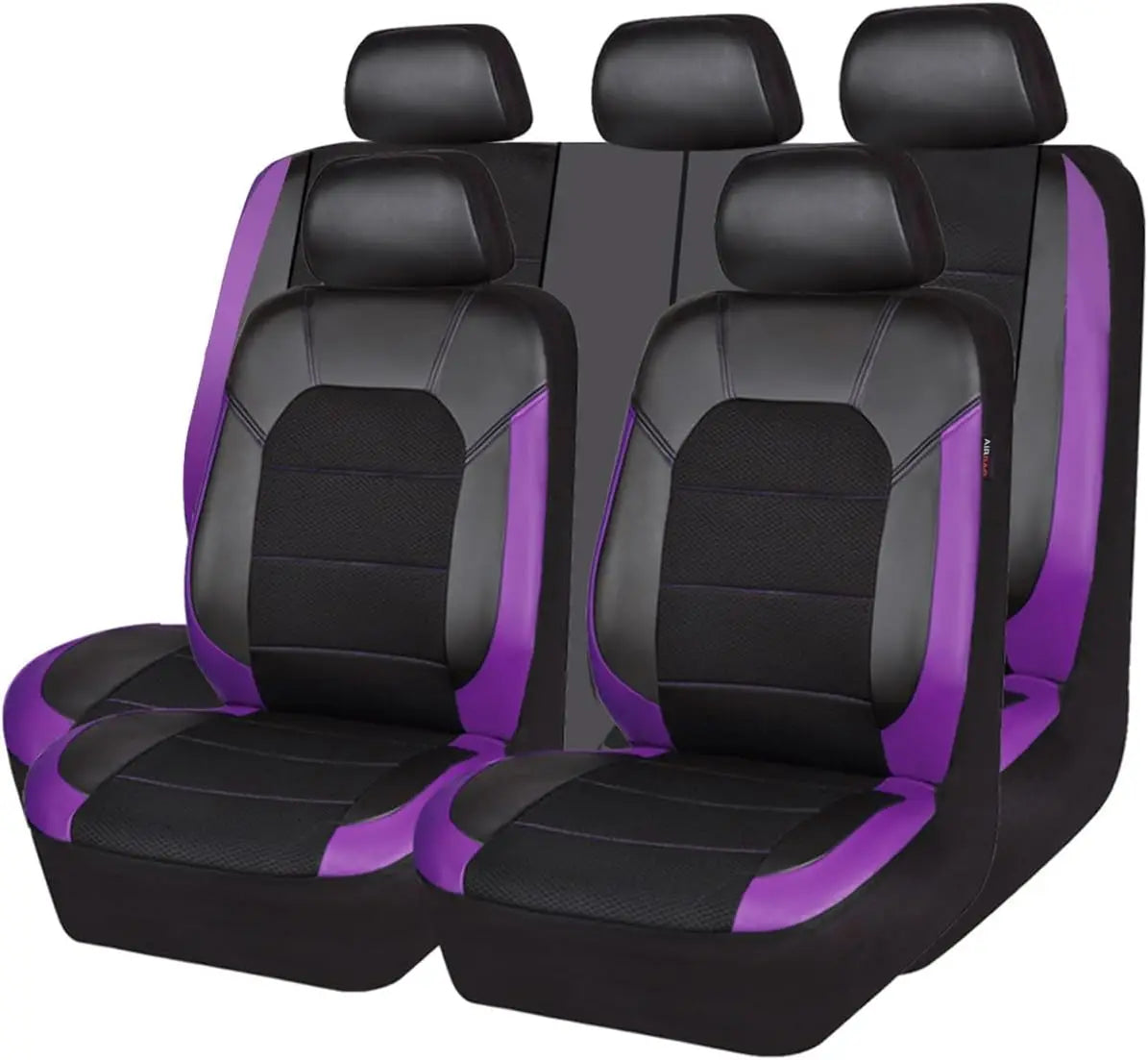 9pcs Universal Leather Seat Covers, Breathable Car Seat Cover Full Set for Car , Auto,SUVs,Trucks CM World
