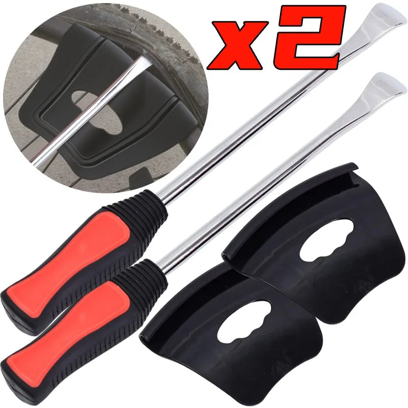Rim Protector Pry Bar Set Motorcycle Tire Changer Lever Tool Auto Scoop Tire Kit Repair Tool for ATV Honda KTM Yamaha Kawasaki CM World