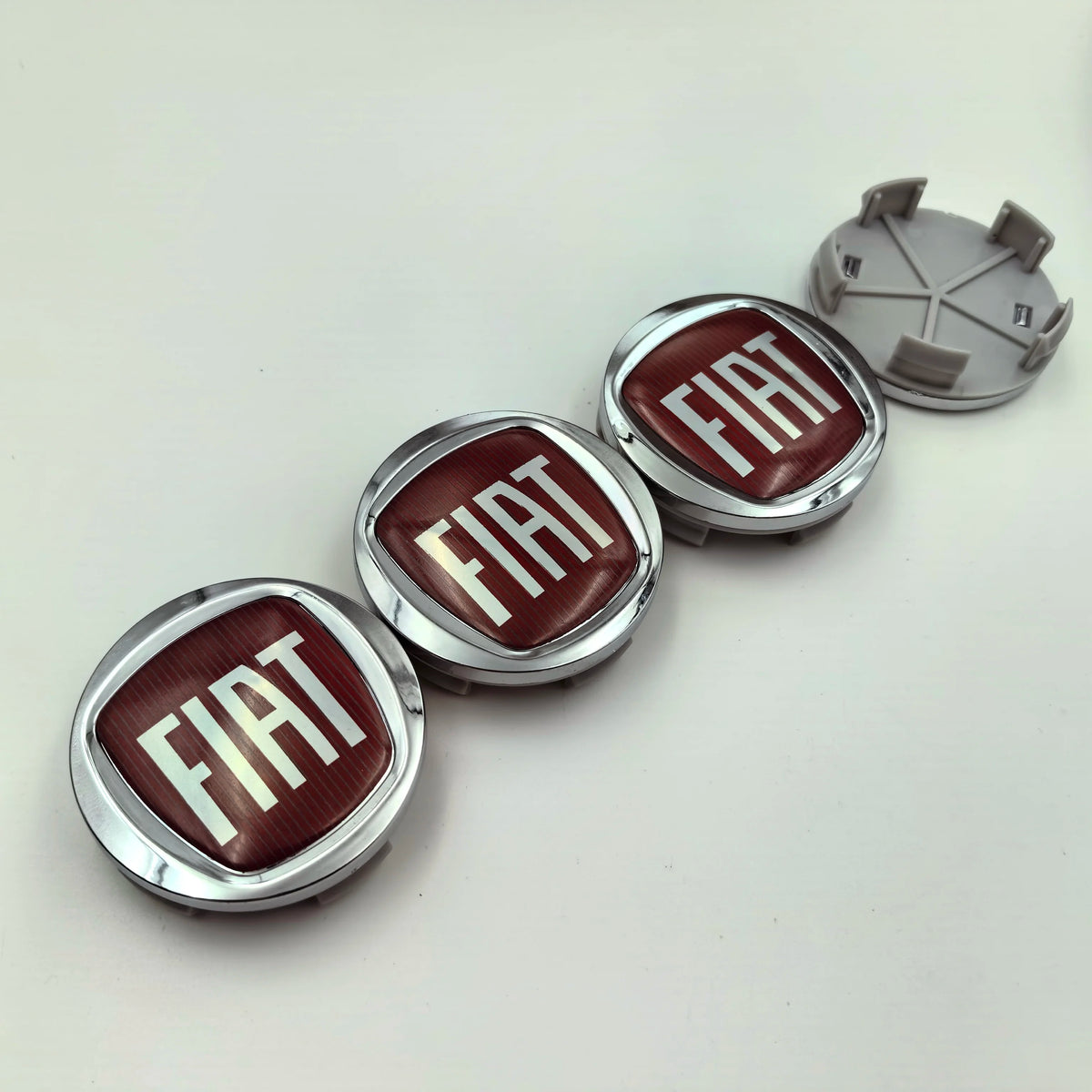 4pcs 60mm Wheel Center Hub Cap Logo Car Emblem Dust-Proof Badge Covers Styling Accessories for Fiat 500 Auto Rim Refit
