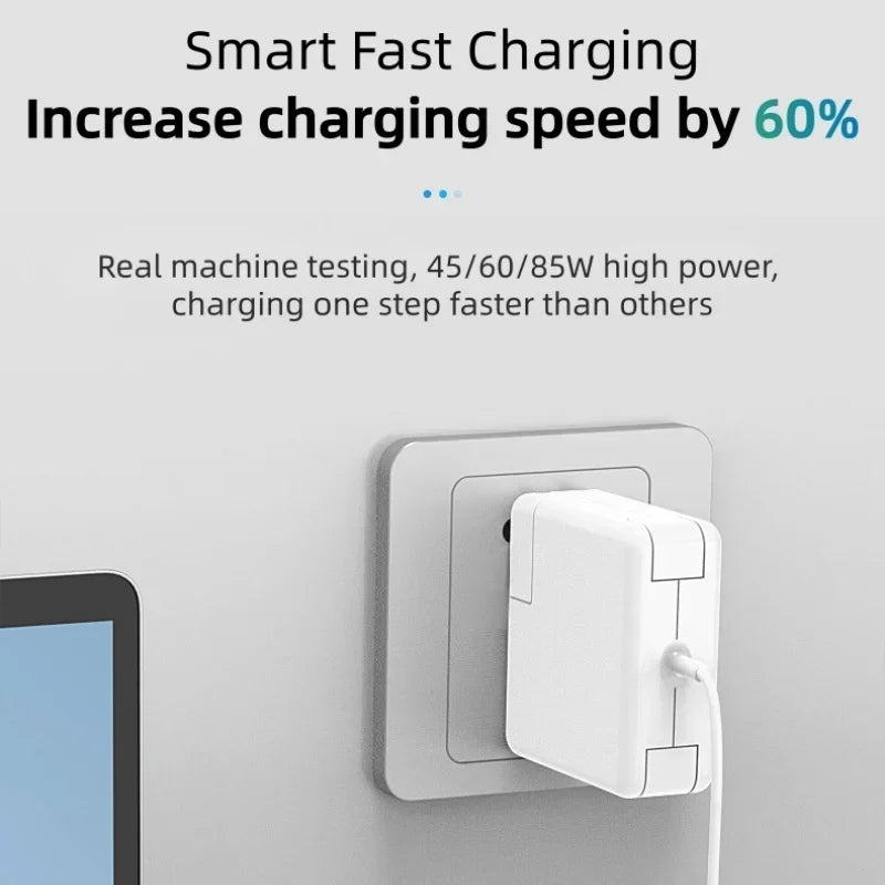 60W MagSafe 1 L Shape Power Adapter Charger, Replacement for MacBook Air/Pro A1278 A1181 A1184 & More Models, CE FCC Certified. Car Mobile World