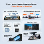 70mai Dash Cam S410 Touch Screen Full View 1944P External GPS 24H Parking Monitor Front and Backyup Car DVR Mirror 70mai S410