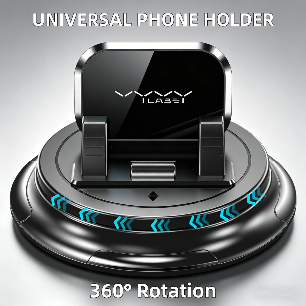 Car Phone Mount Stable Dashboard Universal Car Phone Holder Anti-Slip 360-Degree Rotation Navigation Holder for 4-7.2in Phone