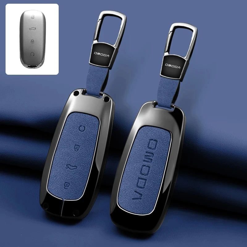 Zinc Alloy Car Key Case Cover Shell Holder Keychain Car Accessories, Fit For OMODA 7 C7 shs phev 2026 2025 Protection Key Bag