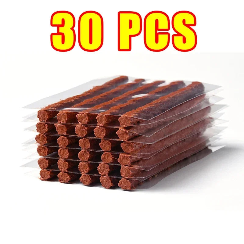 Car Tire Repair Kit Emergency Tire Repair Strips Glue Tubeless Tire Puncture Plug Set For Trucks Cars Motorcycles Accessories CM World