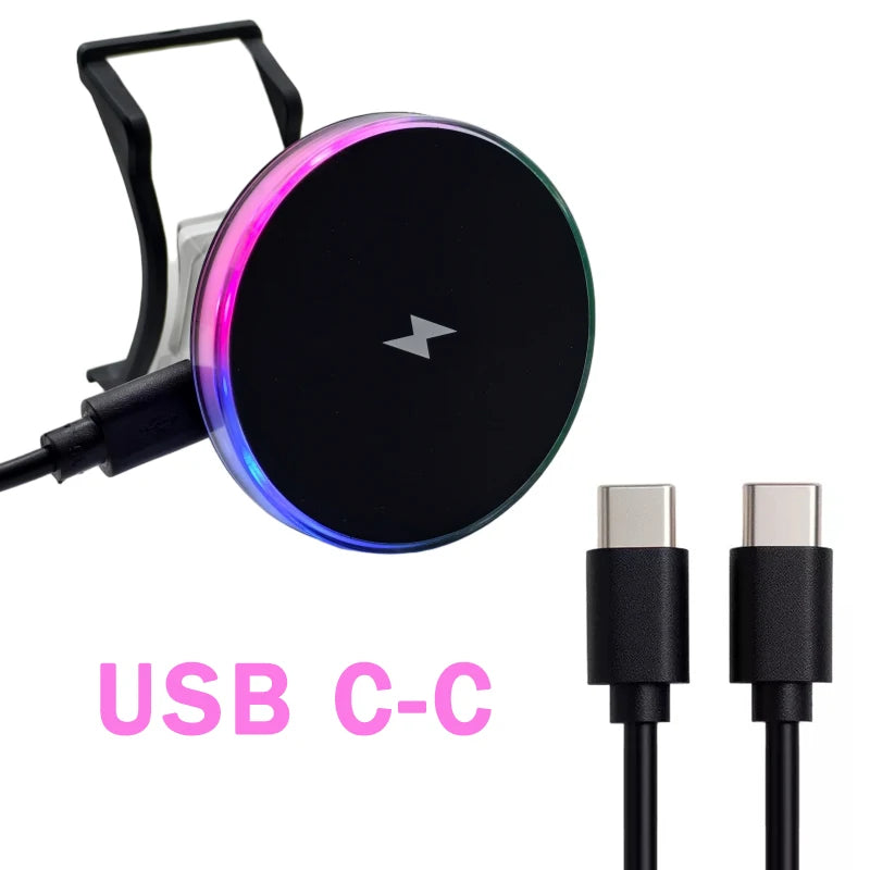 For BMW 5 Series I5 G60 X5 X6 IX 2023 2024 2025 Car Front Air Outlet Phone Magnetic Wireless Charger Holder 15W Accessories Trim CM World