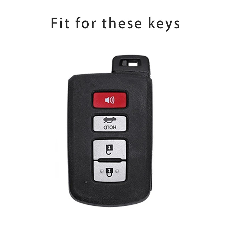 For Toyota Corolla Camry RAV4 Highlander Auris CHR Avalon Land Cruiser Auto Shell Holder Fob Keychain TPU Car Key Case Cover