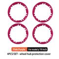 4PCS For Tesla Model Y 19 Inch Rim Wheel Hub Protection Patch Protector Hubcaps Parts Automobile Cover Cap Accessories 2019-2024