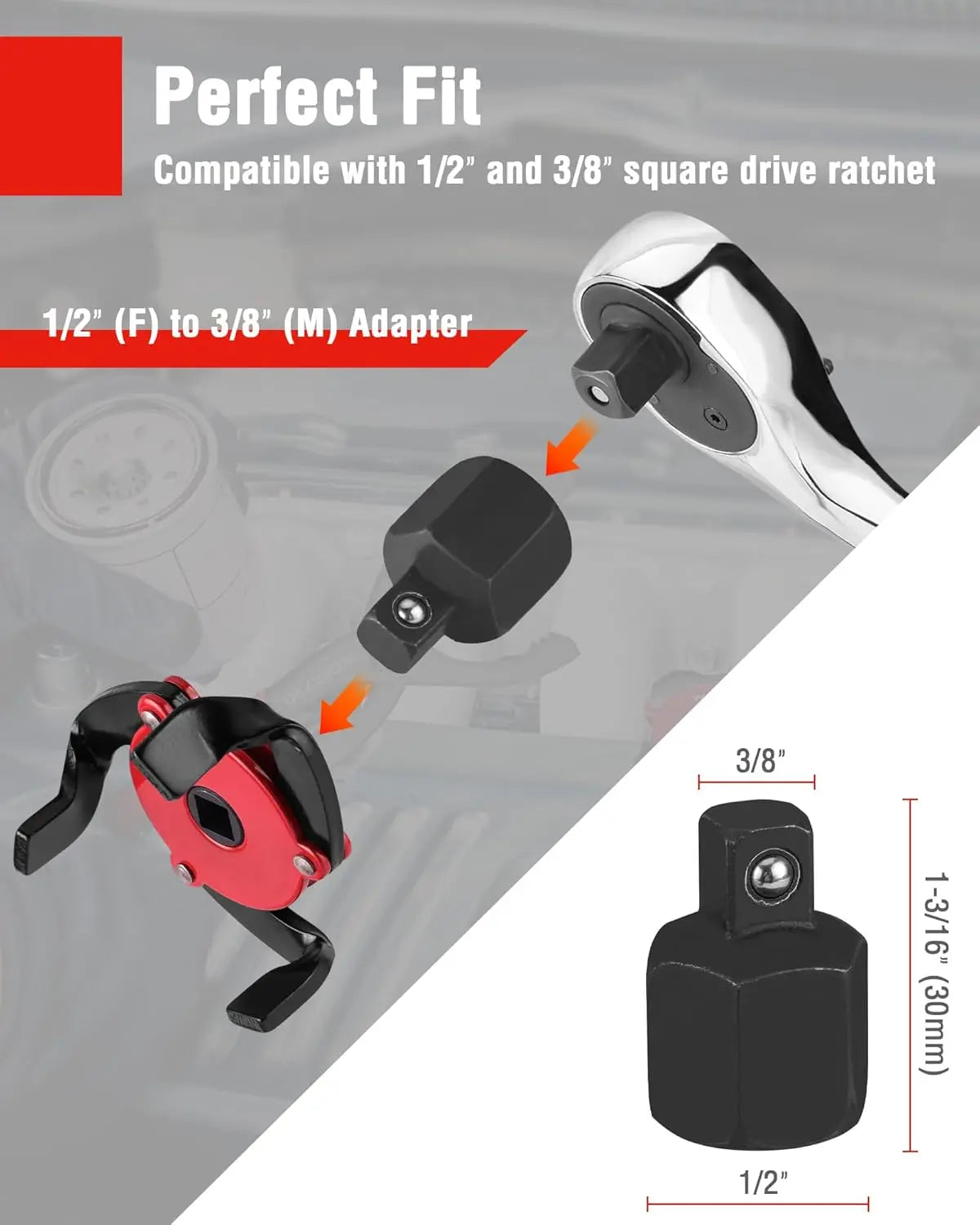 Adjustable Oil Filter Wrench Set, 12" Plier & 3-Jaw Tool for Easy Car, Motorcycle, Truck Maintenance Car Mobile World