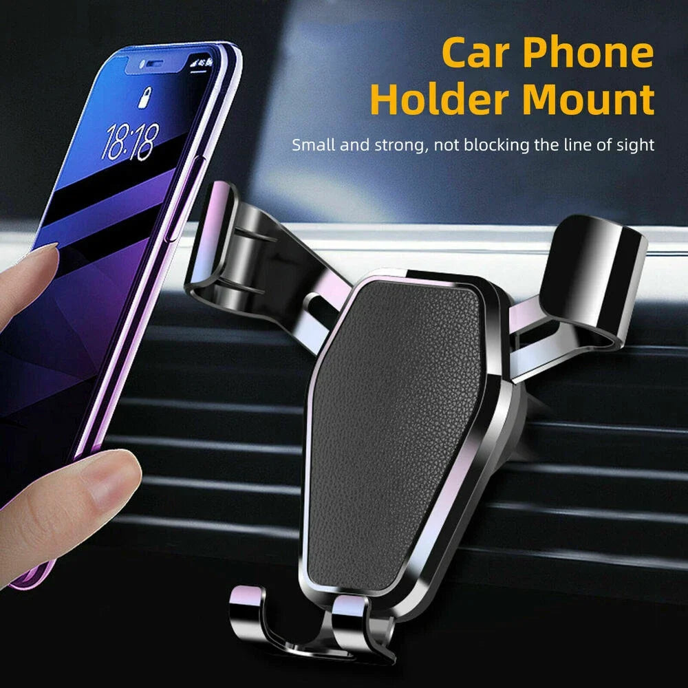 Universal Gravity Mobile Car Phone Holder Car Air Vent Mount Cradle Bracket CellPhone Stand Support For iPhone For Samsung etc. CM World