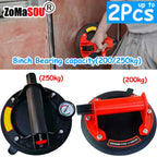 1-2Pcs 8 Inch Vacuum Suction Cup Glass Sucker Loading 200kg Heavy Duty Vacuum Lifter Industry Spreader to Tile Windshield Window CM World