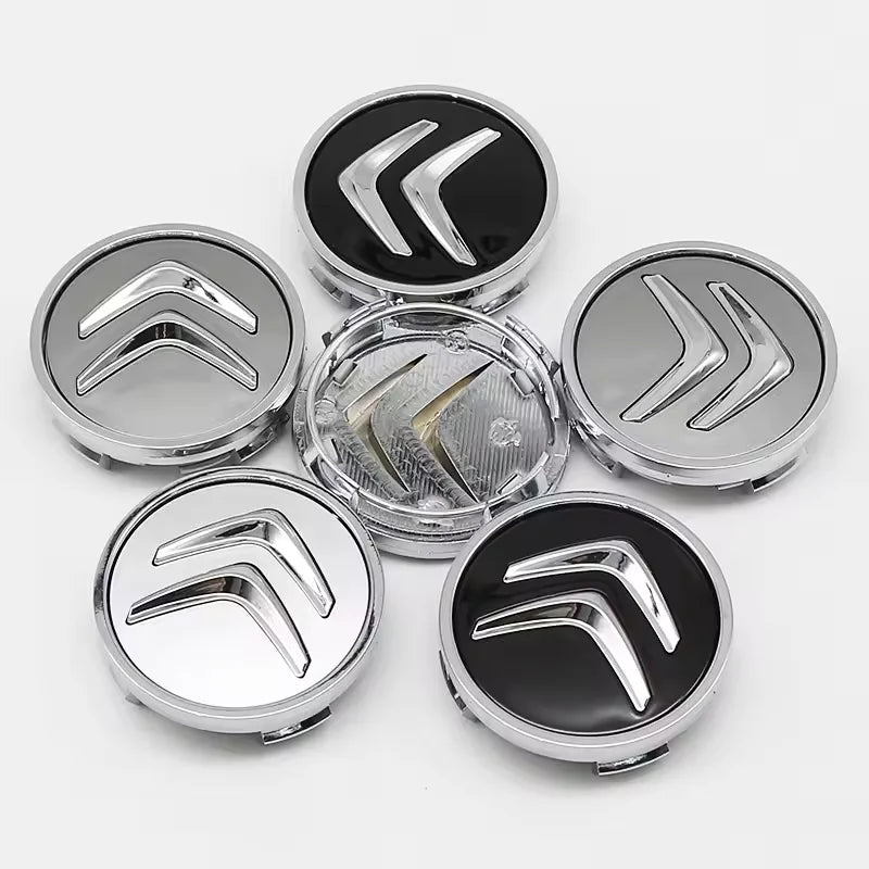 4pcs 60mm Auto Car Wheel Center Hub Caps Rim Caps Covers Emblem For Citroen C5 X AIRCROSS C3 C4 C2 Berlingo Jumper Dispatch Ami