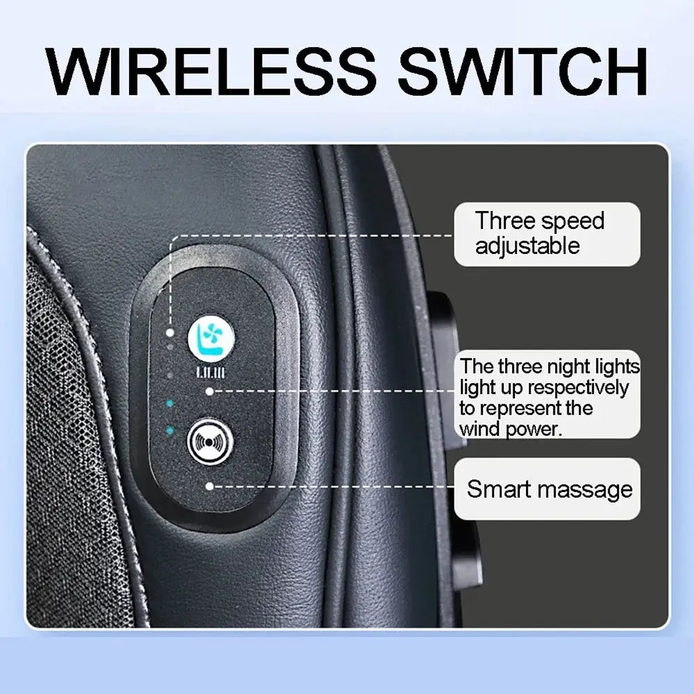Summer Car Seat Cover Ventilated & Massage Function USB Charging Cooling Breathable Cushion Pad For Tesla Model 3 Y 2022-2024 Car Mobile World