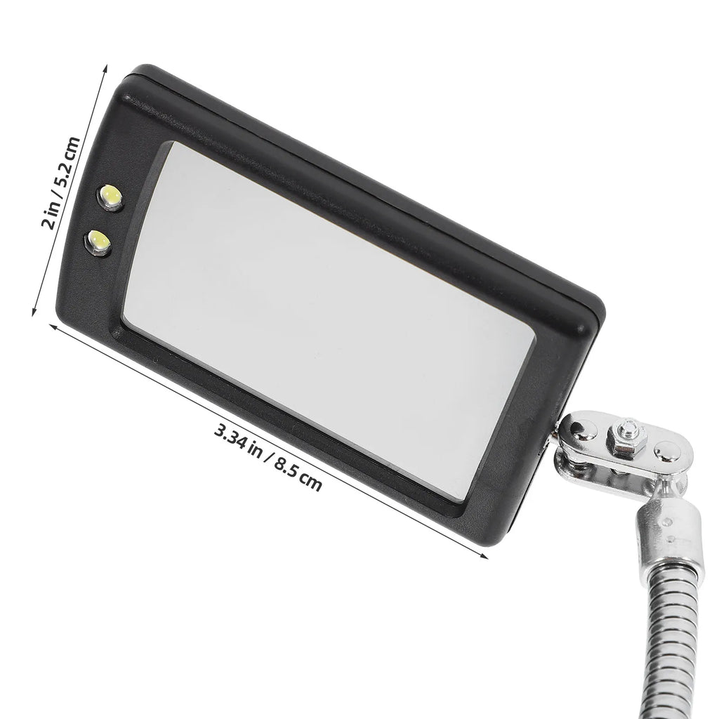 Inspection Mirror LED Light Flexible Bendable 360 Degree Rotate for Auto Repair Mechanic Checking Tool Inspection Mirror CM World