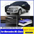 Heavy Duty Full Car Cover Waterproof All Weather,For Mercedes ML-Class ML250 ML320 ML350 ML400 ML430 ML450 ML500 ML55 ML63 AMG Car Mobile World