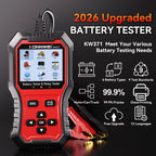 2026 KONNWEI KW371 2in1 Car Battery Tester & 4 Pin 5 Pin Relay Tester 6V 12V 24V Fault Data Print Start Test Charging Scan Tool