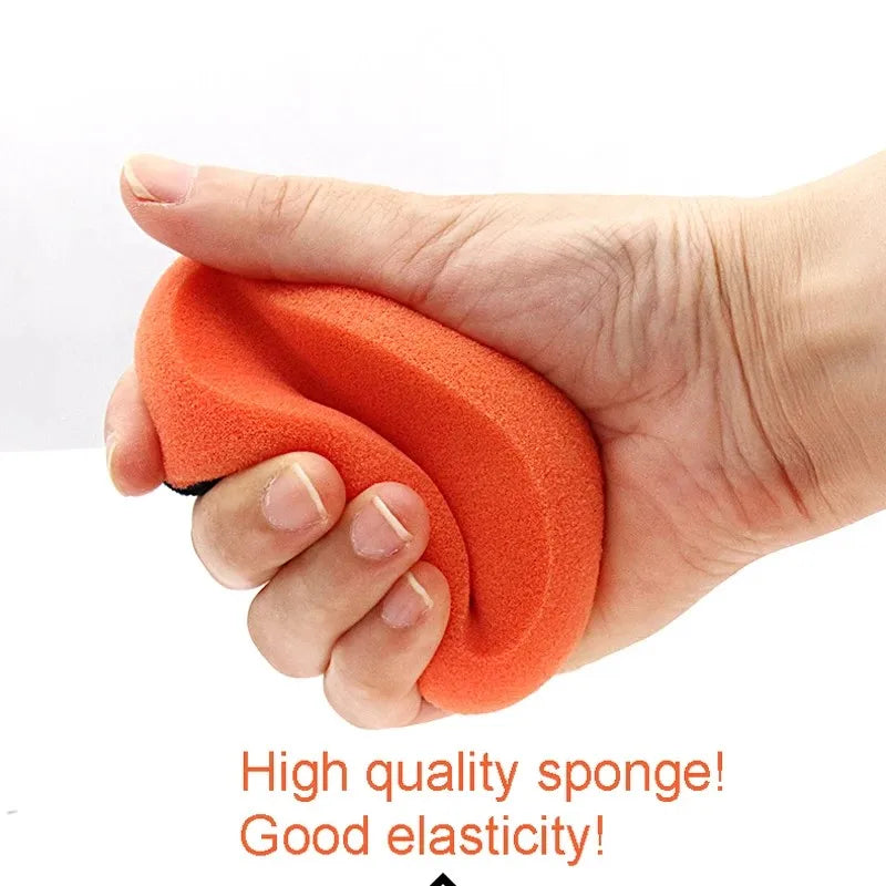 4 Inch Car Wax Applicator Pads Set with Red Handle Soft Sponge Applicators Foam Wax Pad for Polishing and Cleaning Cars CM World