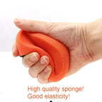 4 Inch Car Wax Applicator Pads Set with Red Handle Soft Sponge Applicators Foam Wax Pad for Polishing and Cleaning Cars CM World