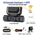 New 360 Degrees Car DVR 1080P 4Camera Video Recorder WIFI Dash Cam Front Right Left Rear View Camera 24h Parking Monitor Gift Car Mobile World