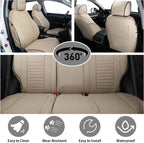 EKR Custom Fit Car Seat Covers Leather Full Set For Honda CRV 2017 2018 2019 2020 2021 2022 Waterproof Leather Cushion Seat Protective Cover