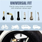 4PCS Car Tire Valve Stems Cap Knurling Style Tire Valve Cap Aluminum Tire Wheel Stem Air Valve Cap Universal Car Accessories CM World
