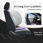 Universal Waterproof Leather Car Seat Covers Full Set, Front and Back Protectors for Most Vehicles CM World
