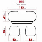 SEAMETAL PU Leather Car Seat Cover Four Seasons Car Seat Protector Pad Mat Automobiles Seat-Cover Cushion for Car Accessories Car Mobile World