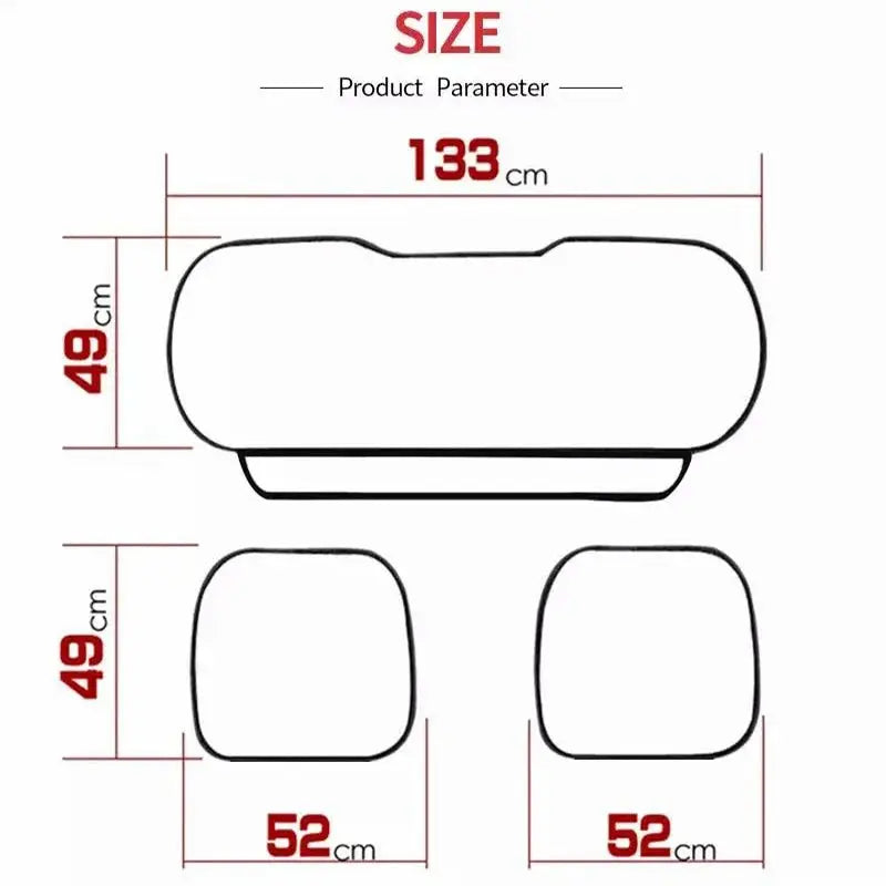 SEAMETAL PU Leather Car Seat Cover Four Seasons Car Seat Protector Pad Mat Automobiles Seat-Cover Cushion for Car Accessories Car Mobile World