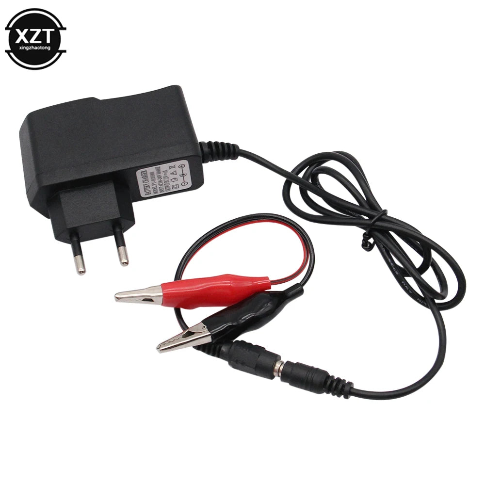 Car Motorcycle Lead Acid Sealed Batteries to 12 V Volt 1000ma Automatic 12V 1A Charger for Baby Buggy Children Toy Car EU/US