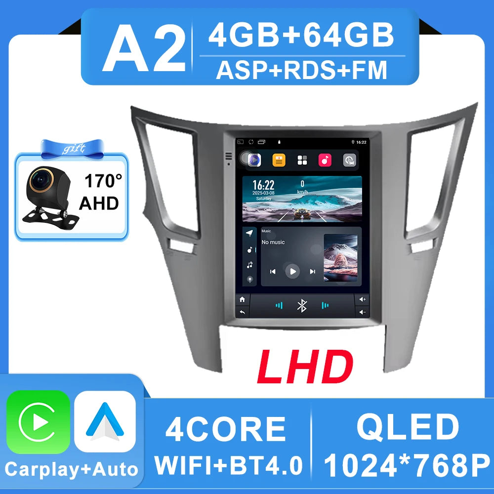 Android 16 Car Radio 9.7 inch For Subaru Outback 4 BR Legacy 5 2009 - 2014 Multimedia Video Player Navigation GPS Stereo Carplay CM World